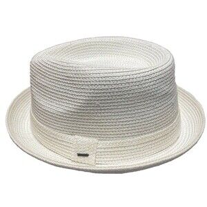 Bailey Breed Men Sz XL Extra Large Hats Billy Pork Pie Trilby Hut Fedora White